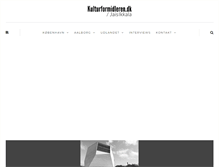 Tablet Screenshot of kulturformidleren.dk